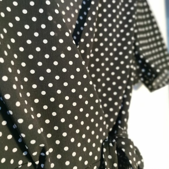 Monteau Polka Dot Blouse M - Picture 3 of 5